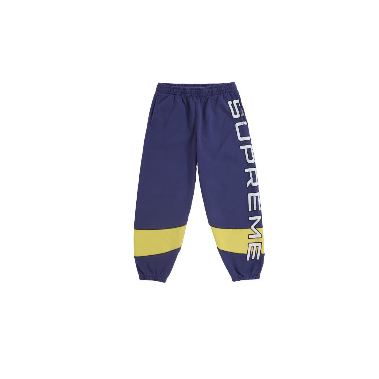 Supreme Supreme Panedled Sweatpant Washed Navy Size: Small Size US 30 / EU 46 - 1 Thumbnail