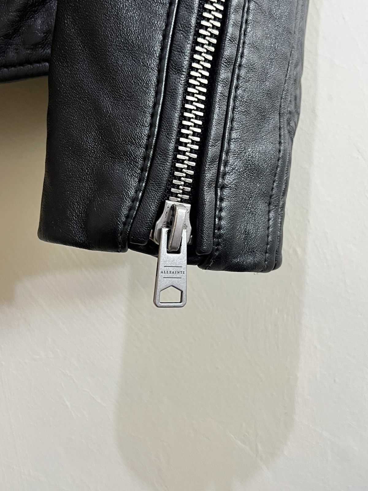 Allsaints ALLSAINTS BIKER MILO BLACK LEATHER JACKET Size US M / EU 48-50 / 2 - 11 Thumbnail