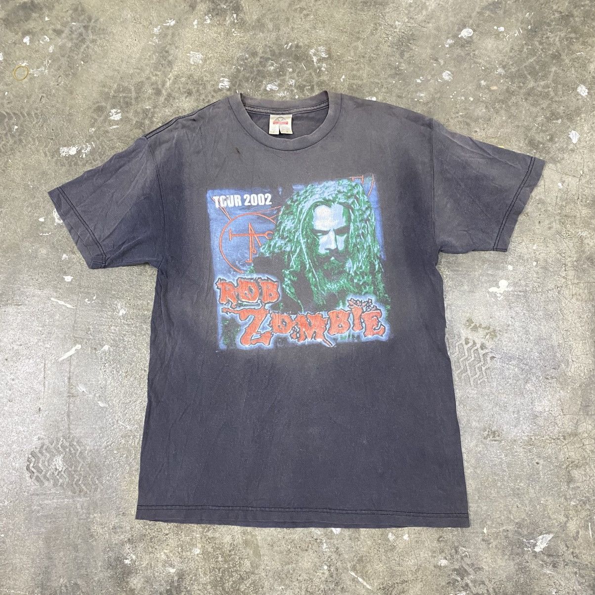 Band Tees Vintage 2002 Rob Zombie Promo Tour Tee Sun Faded Metal Movie Size US L / EU 52-54 / 3 - 3 Thumbnail