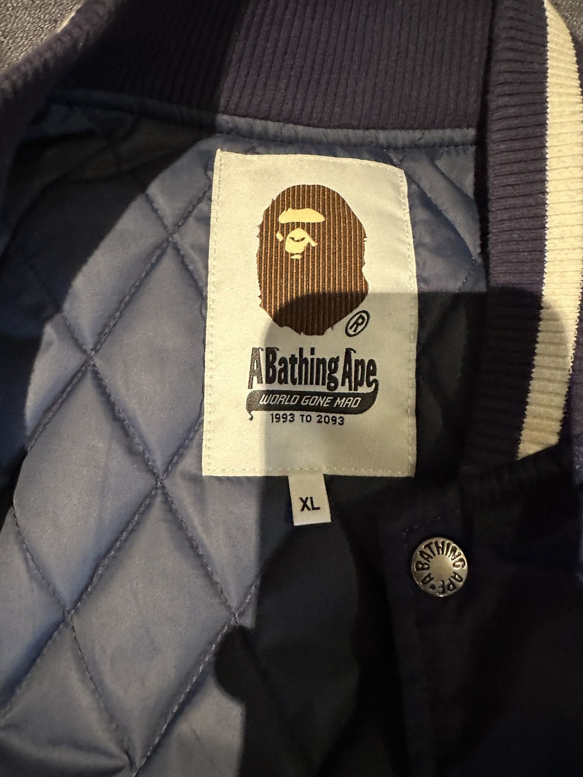 Bape Bape Baseball Jacket Size US XL / EU 56 / 4 - 5 Thumbnail