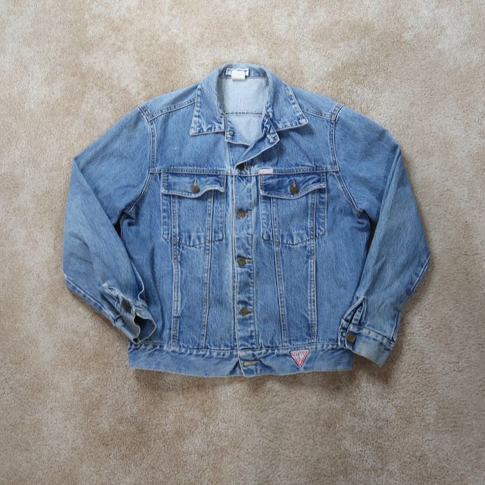 Guess Vintage Guess Jean Jacket mens Medium Blue Denim USA Made Georges ...