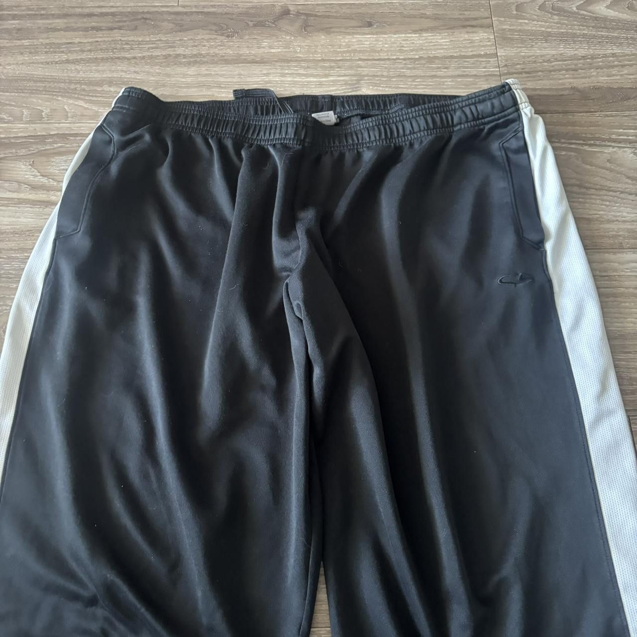 Vintage Crazy Vintage Y2K/2000s Baggy Black White Striped Track Pants! Fits XL Size US 40 / EU 56 - 3 Thumbnail