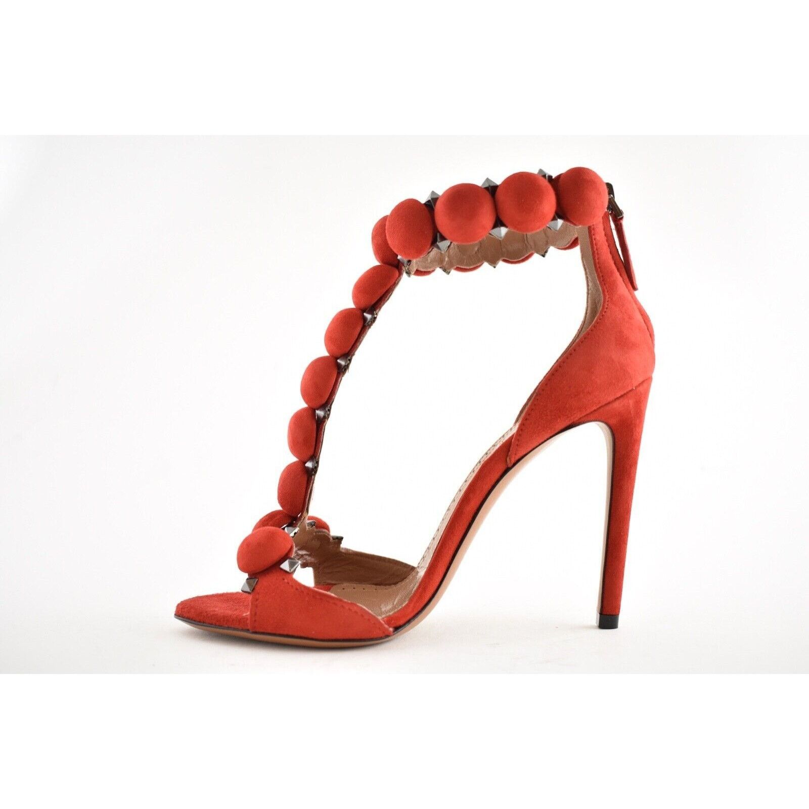 Alaia 110mm Grenadine Ankle T Strap Studded Sandal Heel Pump 35 Size US 5 / IT 35 - 6 Thumbnail