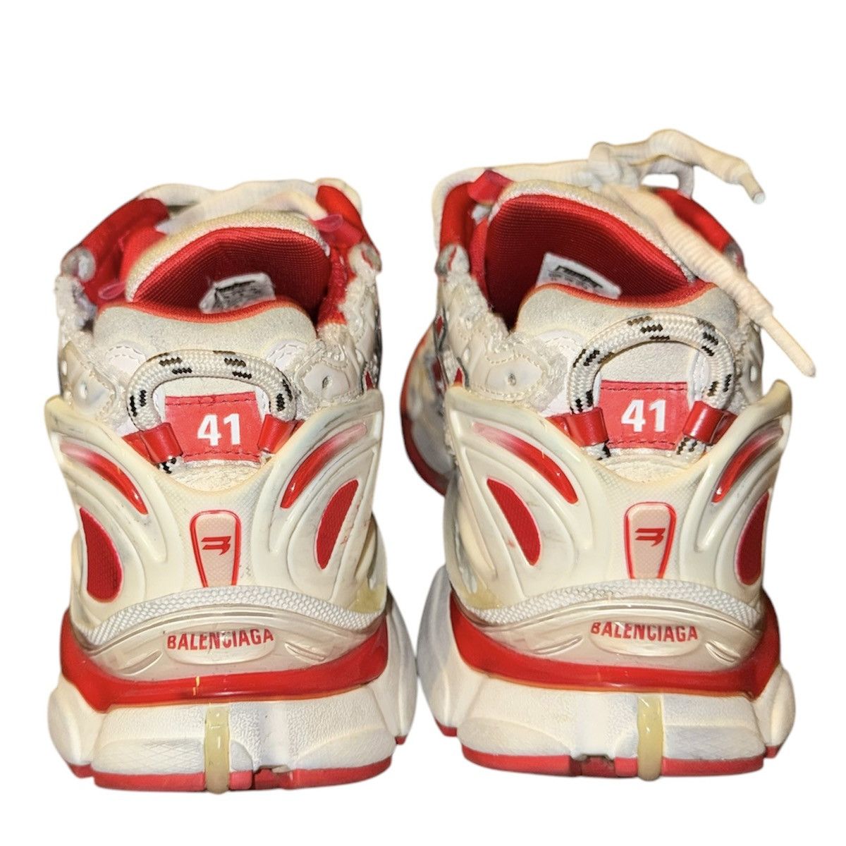 Balenciaga Balenciaga Runners White/Red 41 Size US 8.5 / EU 41-42 - 5 Thumbnail