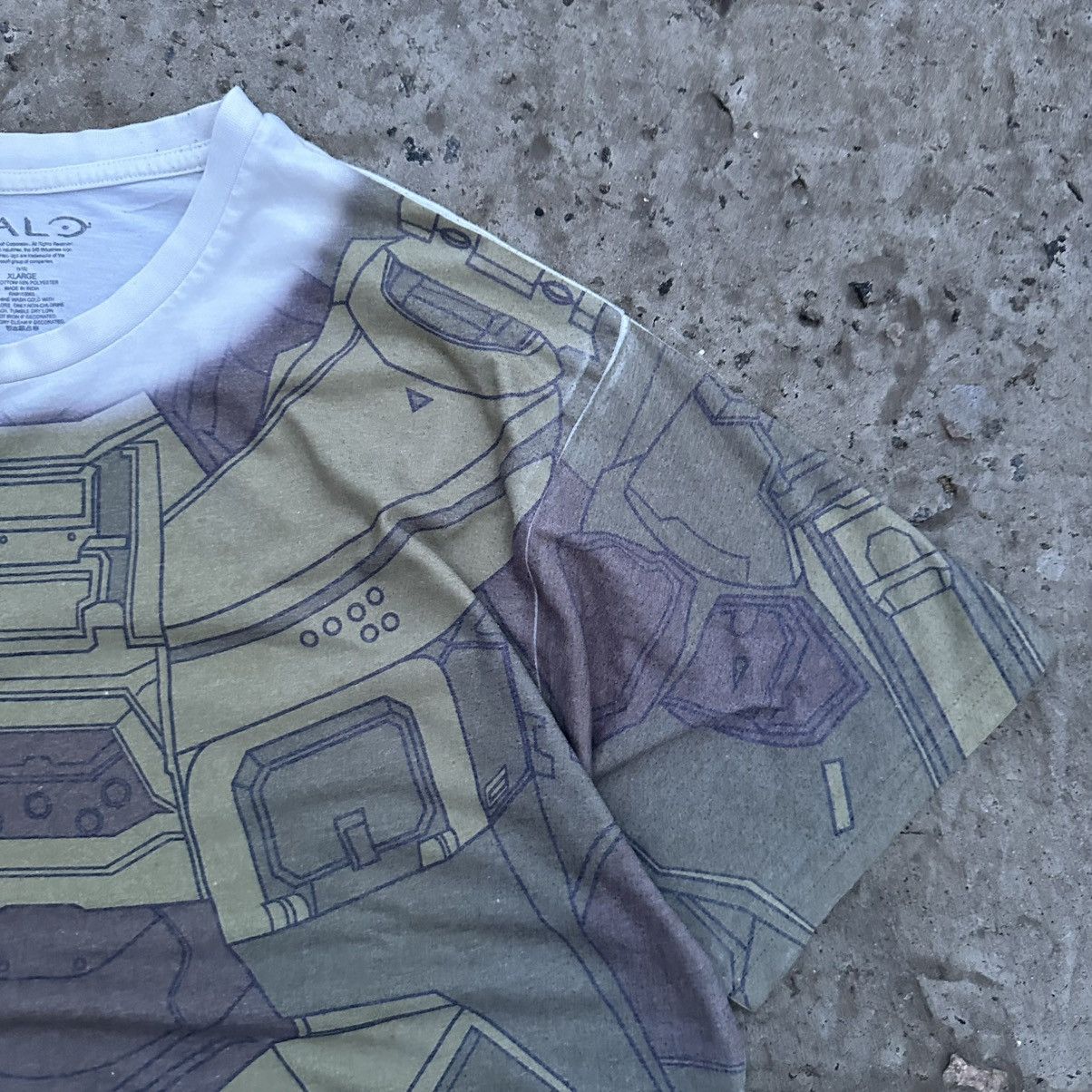 Halo Vintage Adult Halo T-shirt Big Logo Cartoon Movie Joke Y2K Size US XXL / EU 58 / 5 - 4 Thumbnail