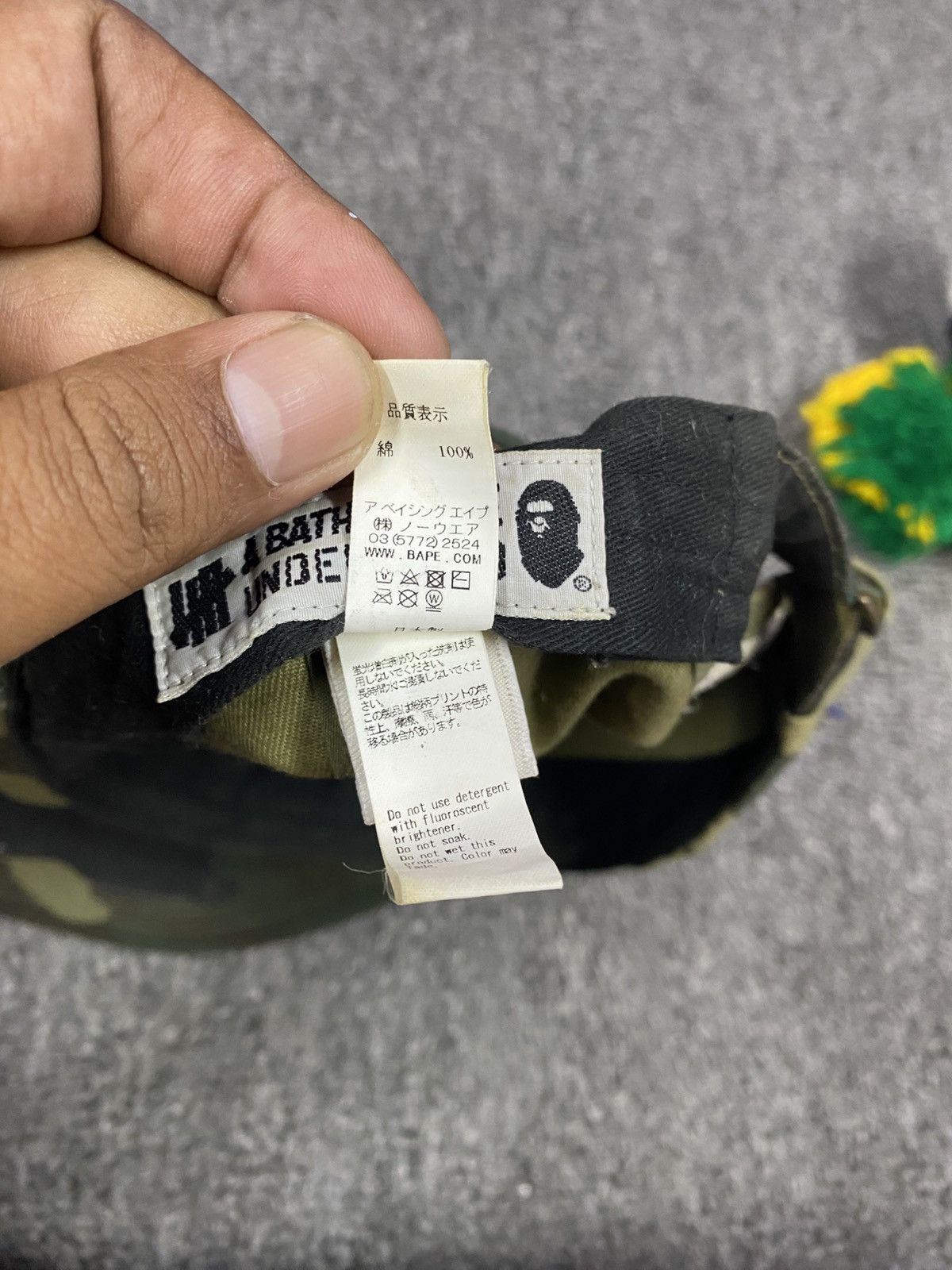 Bape Authentic BAPE x UNDEFEATED Camo 6-Panel Cap | A Bathing Ape Size ONE SIZE - 12 Thumbnail