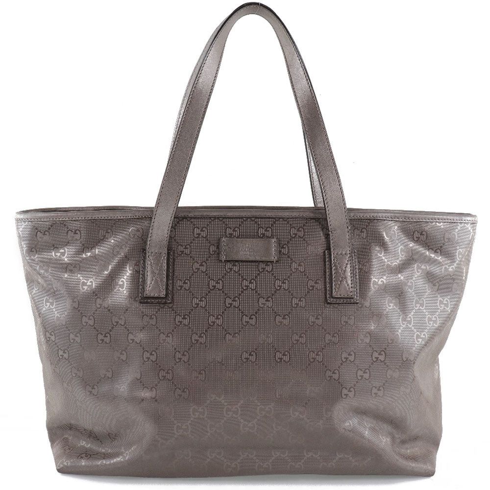 Gucci Gg Imprimé Brown Canvas Tote Bag (Pre-Owned) Size ONE SIZE - 1 Thumbnail