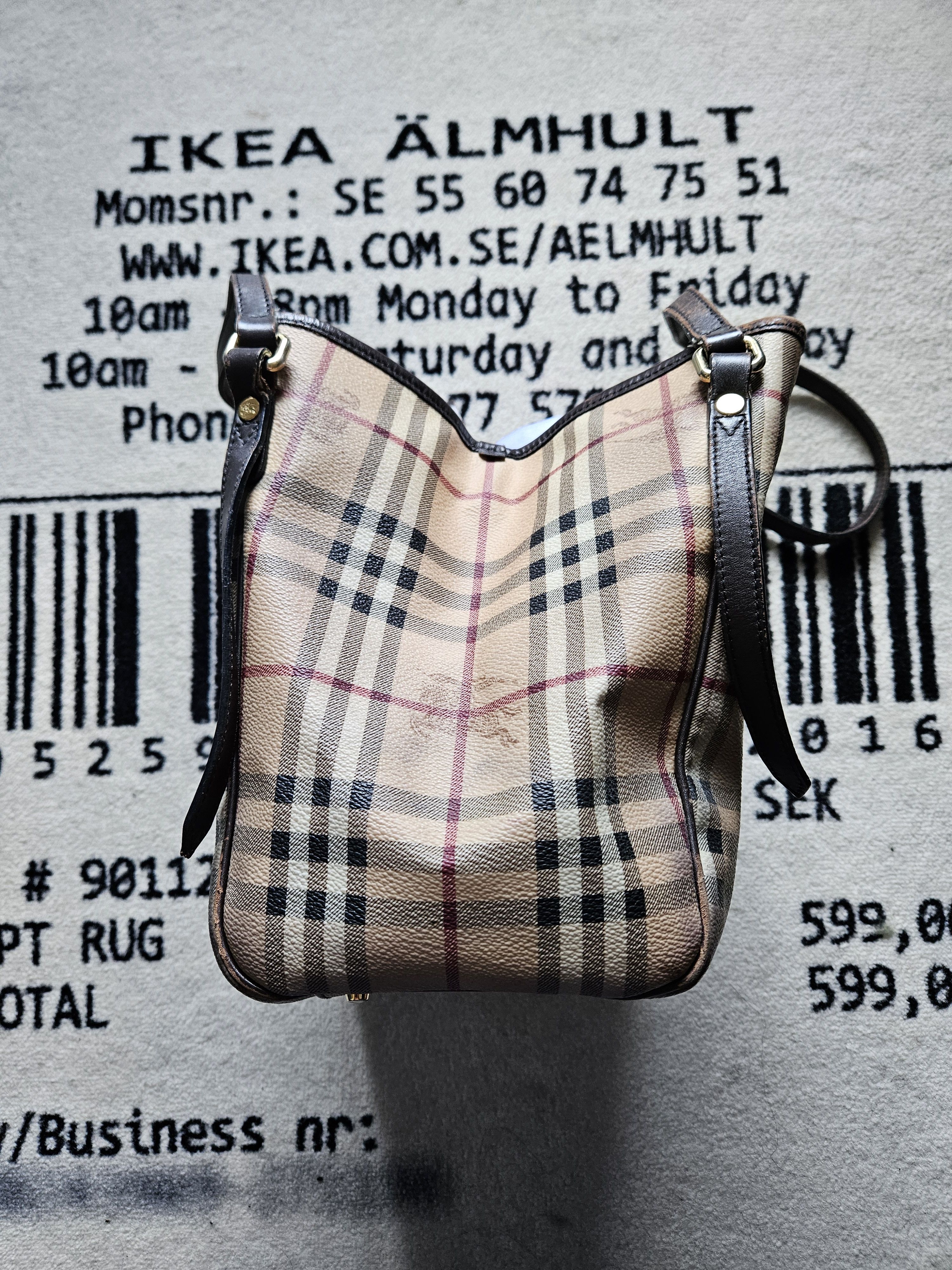 Burberry Canterybury Canvas Tote Bag Size ONE SIZE - 4 Thumbnail