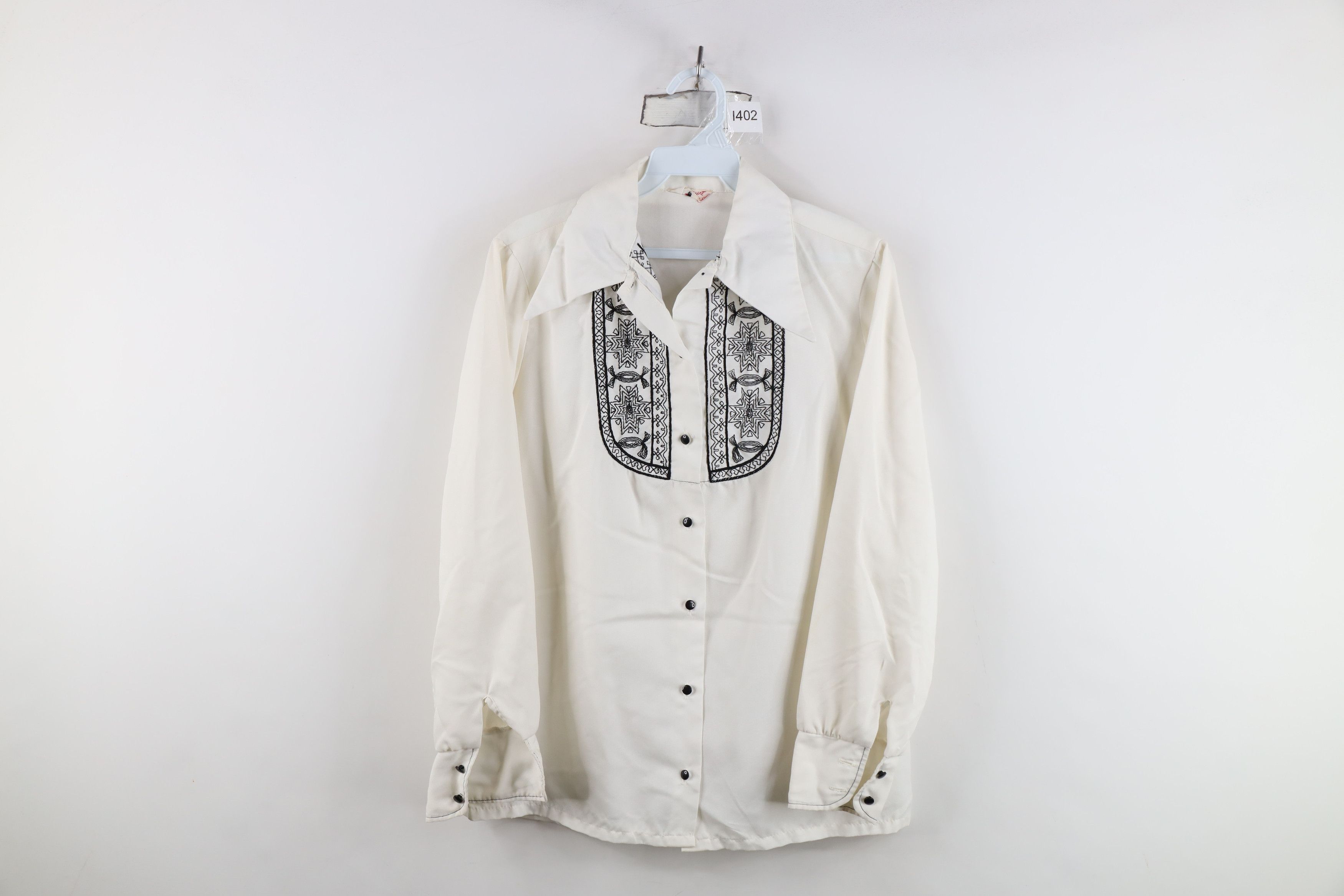 Vintage Vintage 60s 70s Rockabilly Southwestern Button Shirt USA Size XXS / US 00 / IT 34 - 1 Thumbnail