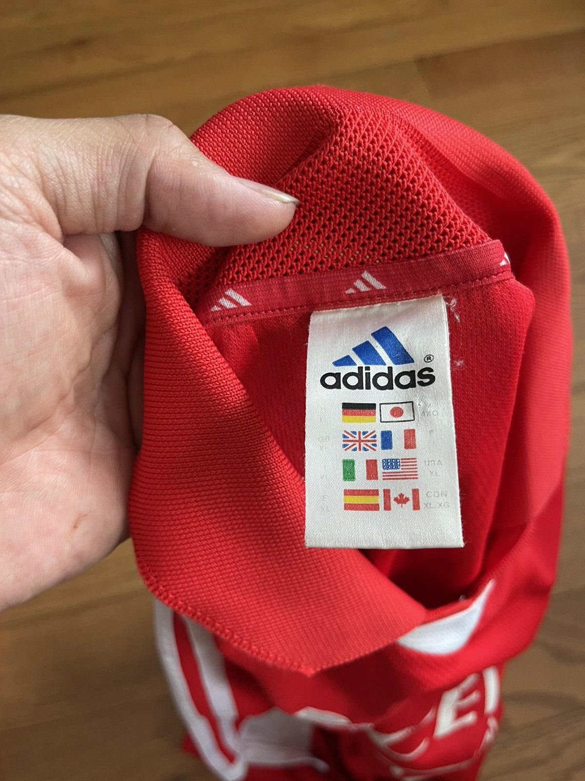 Adidas × Vintage Vintage Adidas SL Benfica Home Jersey Size US XL / EU 56 / 4 - 8 Thumbnail