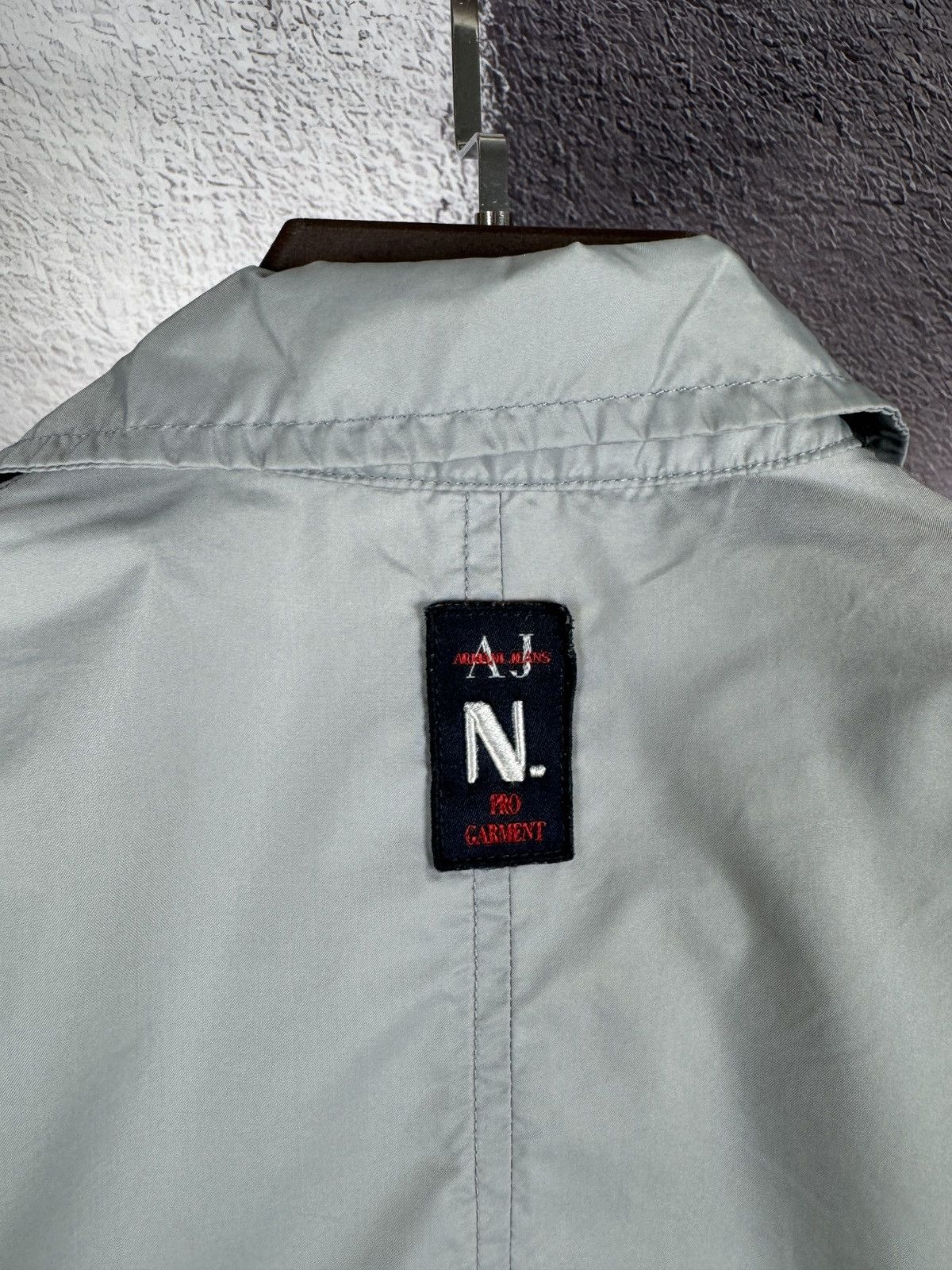 Armani ARMANI JEANS N. Pro Garment grey nylon coach jacket Size US S / EU 44-46 / 1 - 15 Thumbnail