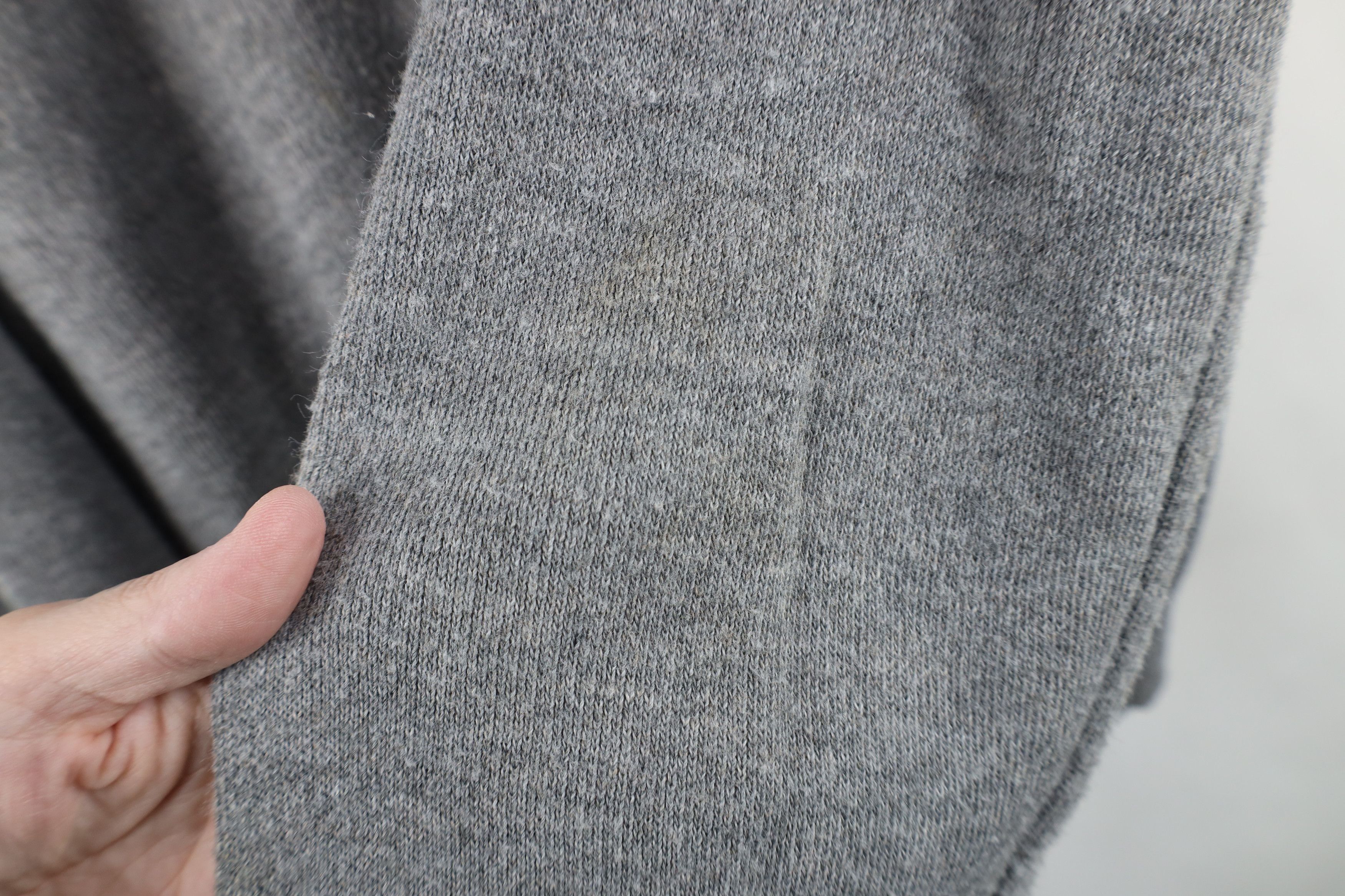 Vintage Vintage 70s Streetwear Knit V-Neck Sweater Heather Gray USA Size US XL / EU 56 / 4 - 5 Thumbnail