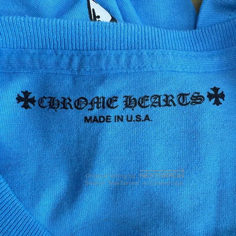 Chrome Hearts CHROME HEARTS Size S Blue printed pocket round neck short s Size US S / EU 44-46 / 1 - 3 Thumbnail