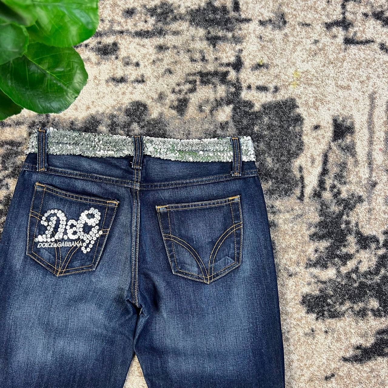 Dolce & Gabbana Dolce & Gabbana Luxury Big Logo Denim Jeans Size 28" / US 6 / IT 42 - 3 Thumbnail