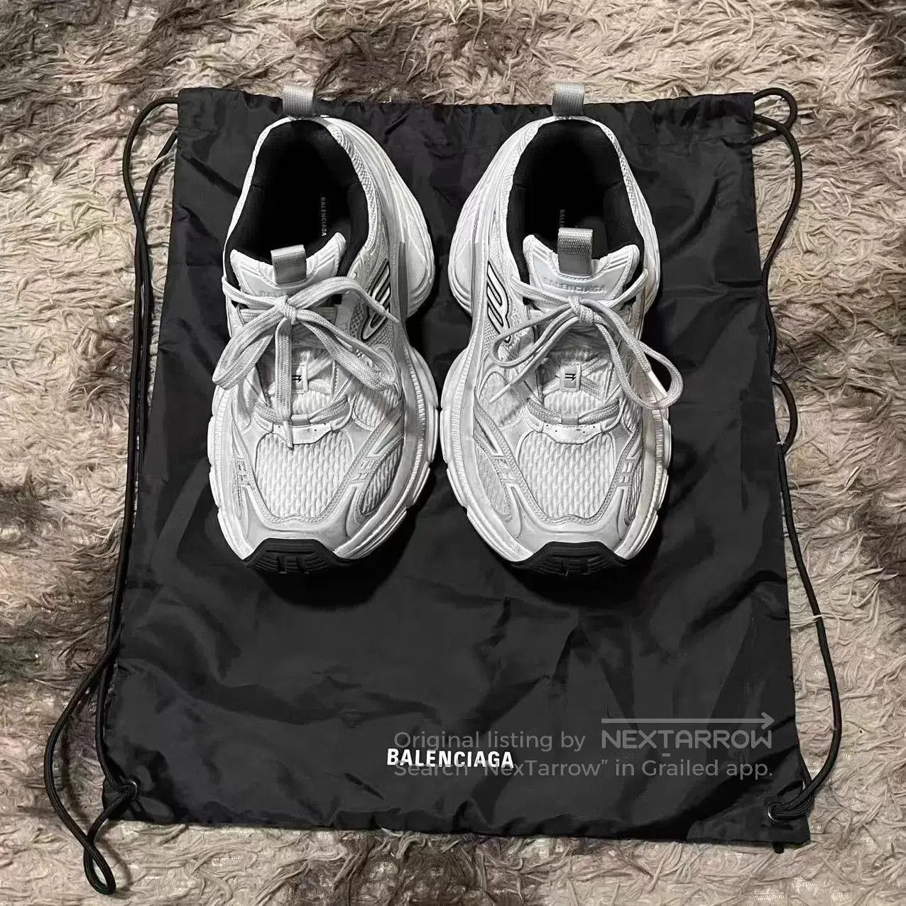 Balenciaga White Athletic Sneakers Size 10. Size US 10 / EU 43 - 1 Thumbnail