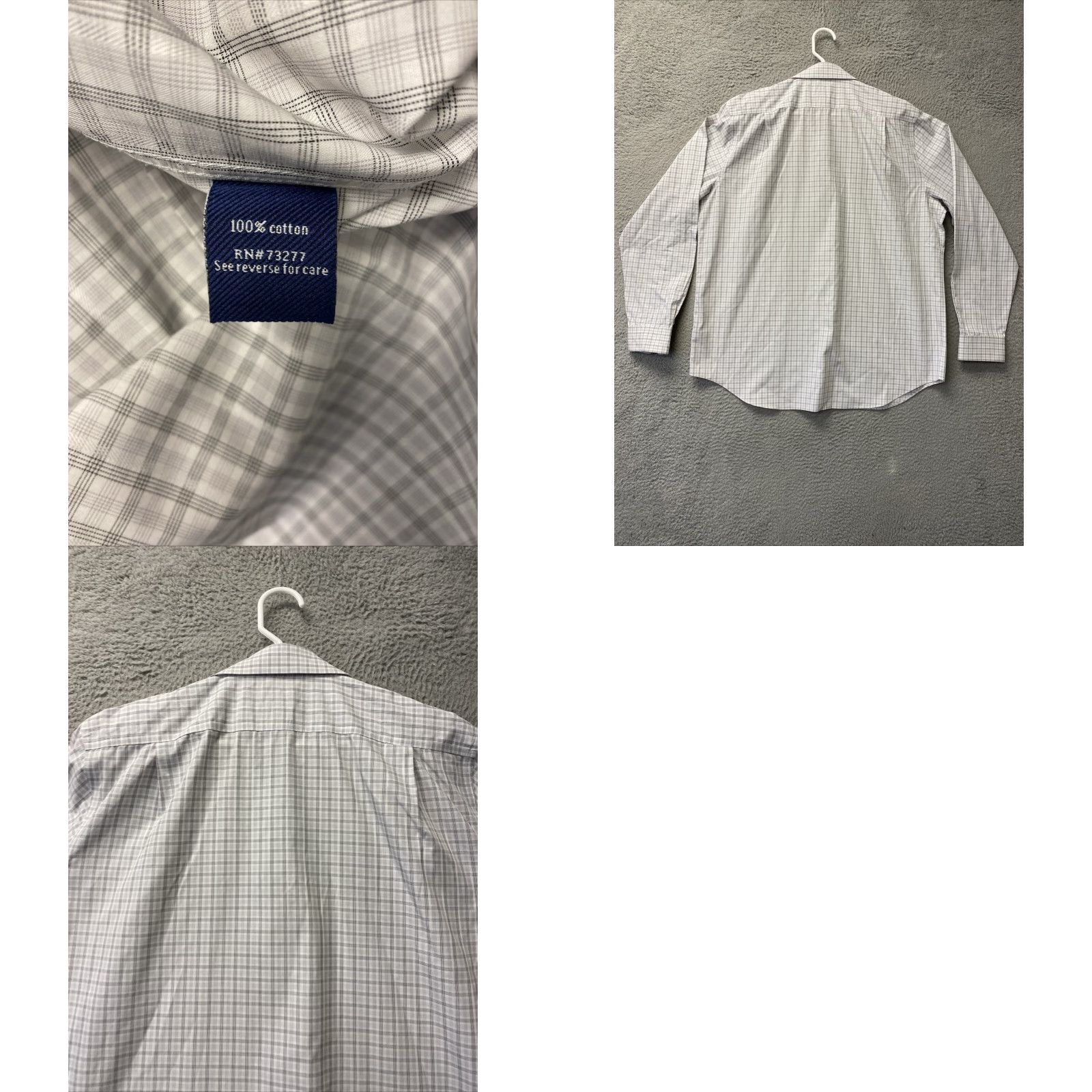 Croft & Barrow Croft & Barrow Classic Fit Dress Shirt Men's 17.5 36/37 Long Sleeve /42-66 Size 46R - 8 Thumbnail