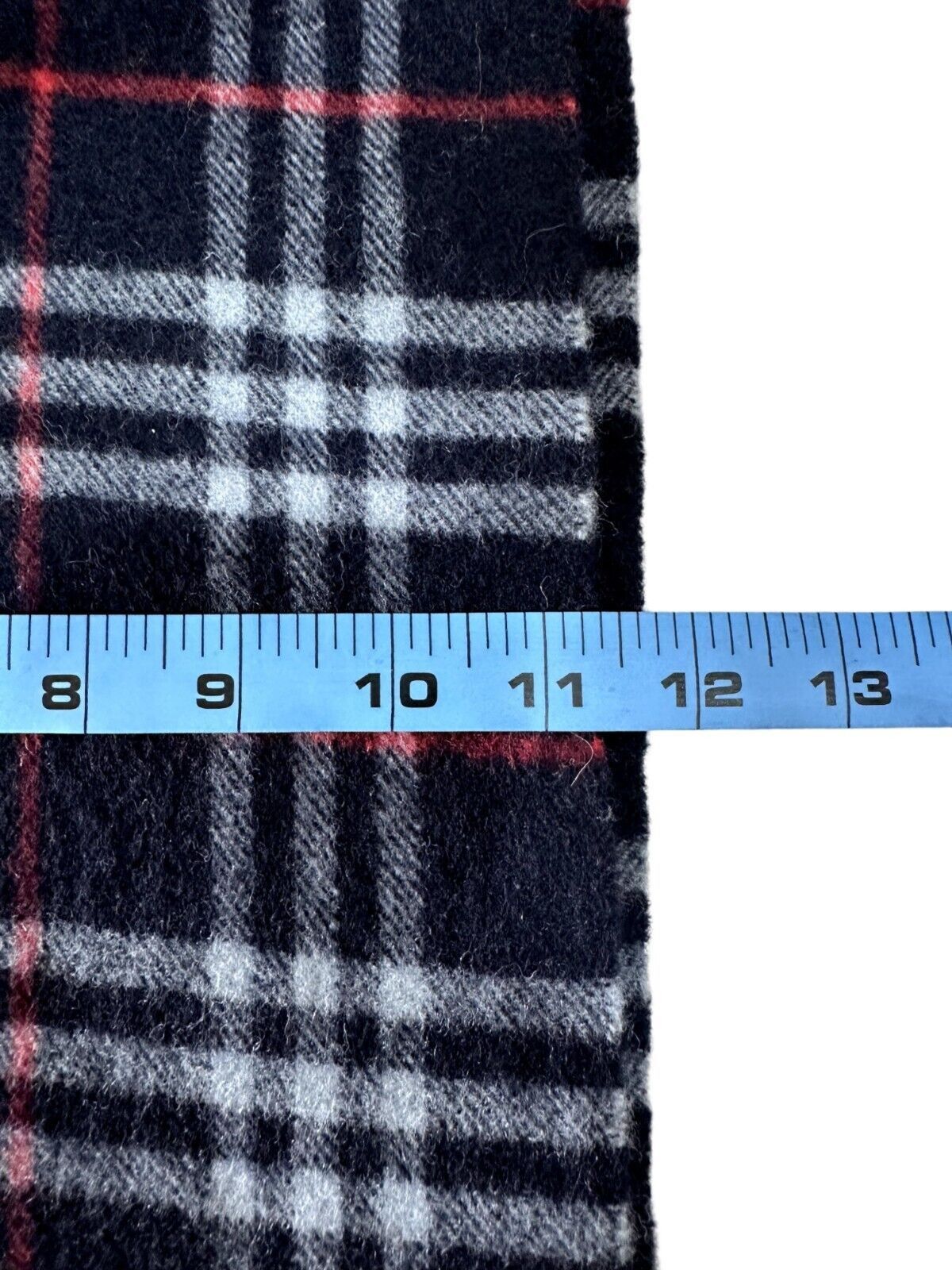 Burberry Burberry Vintage Unisex Scarf Navy Blue 100% Lambswool Size ONE SIZE - 8 Thumbnail