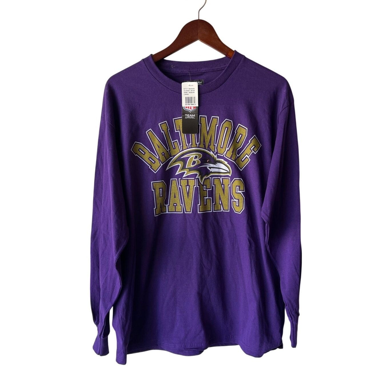NFL NFL Team Apparel Baltimore Ravens Mens Large T-Shirt NWT Size US L / EU 52-54 / 3 - 1 Thumbnail