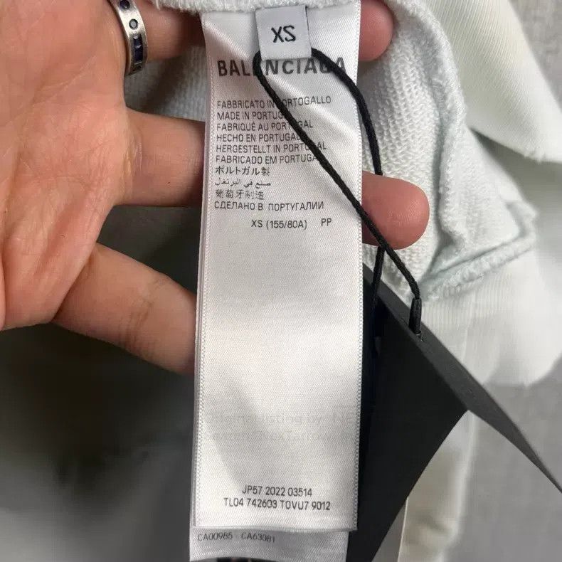 Balenciaga Balenciaga Mud-dyed distressed Bitcoin print hooded long-s Size US XS / EU 42 / 0 - 5 Thumbnail