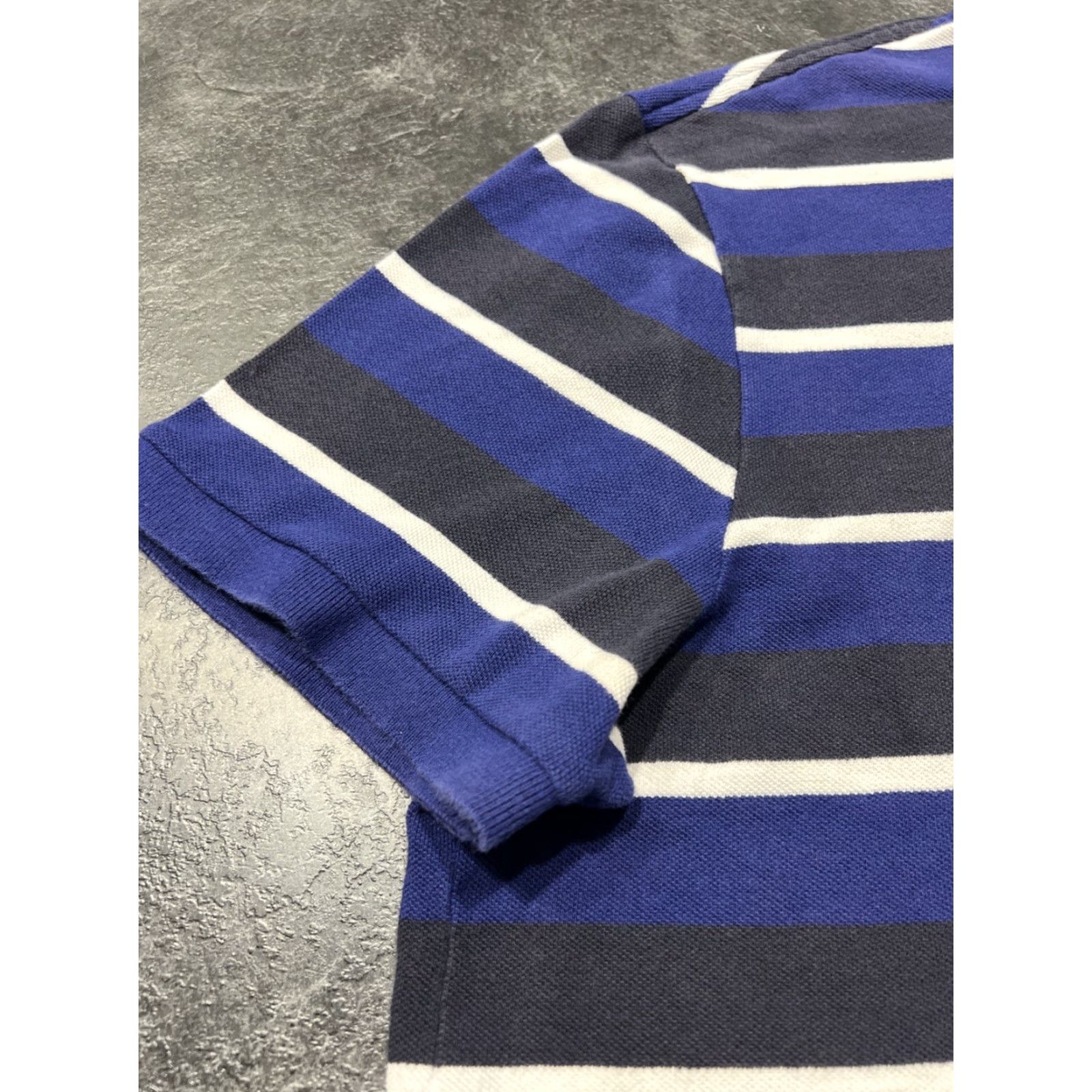 Lacoste VINTAGE Lacoste Men's Polo Shirt Short Sleeve Collared 3XL Blue Striped Tennis Golf Rugby Classic Size US XXL / EU 58 / 5 - 5 Thumbnail