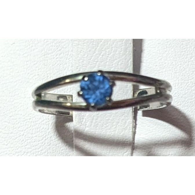 Other Casual Silver Tone Blue Stone Adjustable Ring Size 6 1/2 Size ONE SIZE - 1 Thumbnail