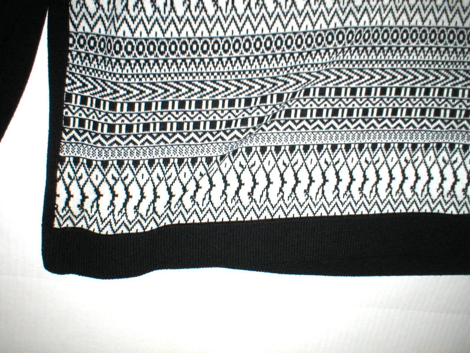 Max Mara Womens Max Mara Marina Rinaldi Sport Sweater L Black White Size L / US 10 / IT 46 - 4 Thumbnail
