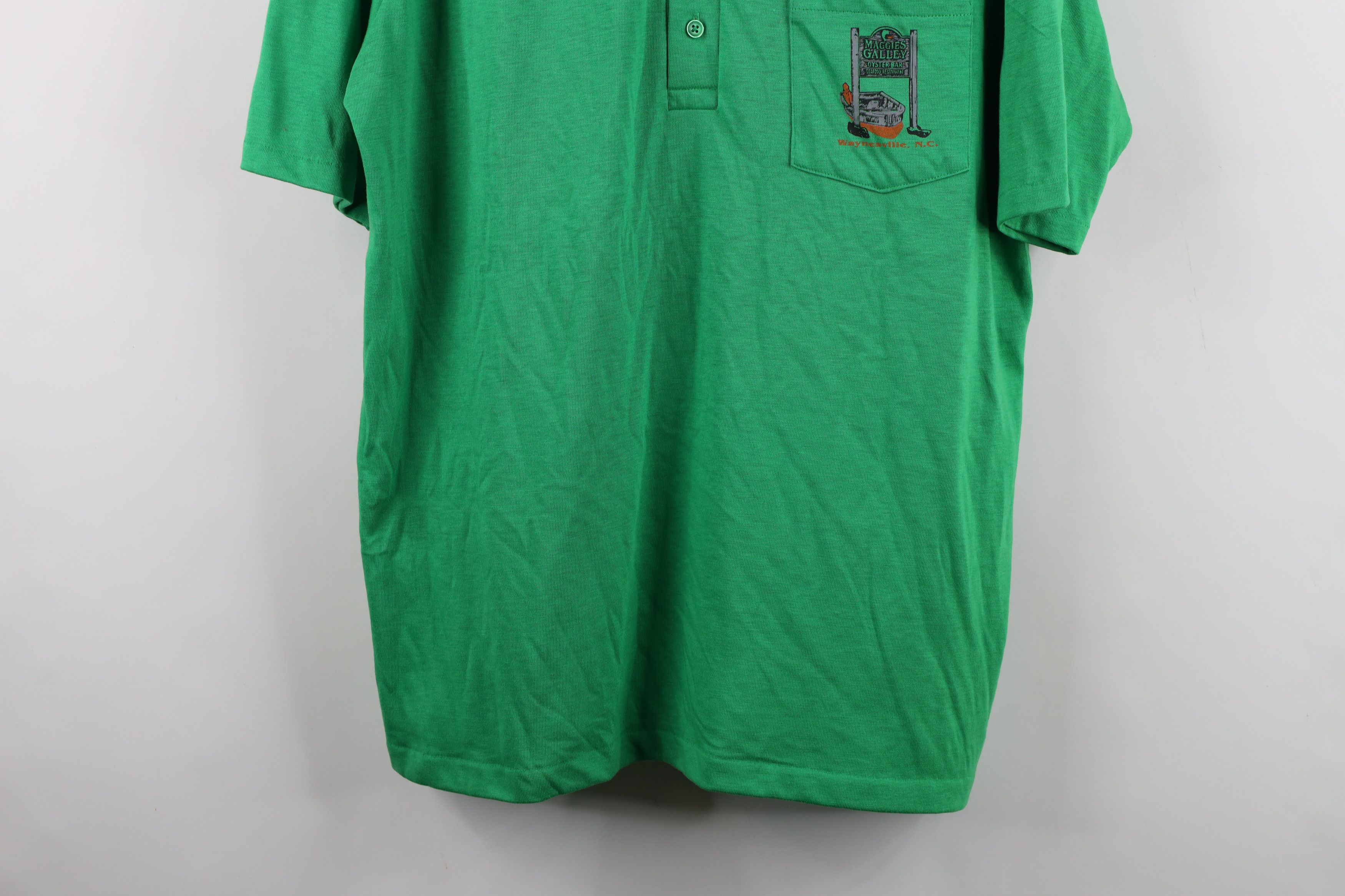 Vintage Vintage 70s North Carolina Knit Collared Polo Shirt USA Size US XL / EU 56 / 4 - 3 Thumbnail