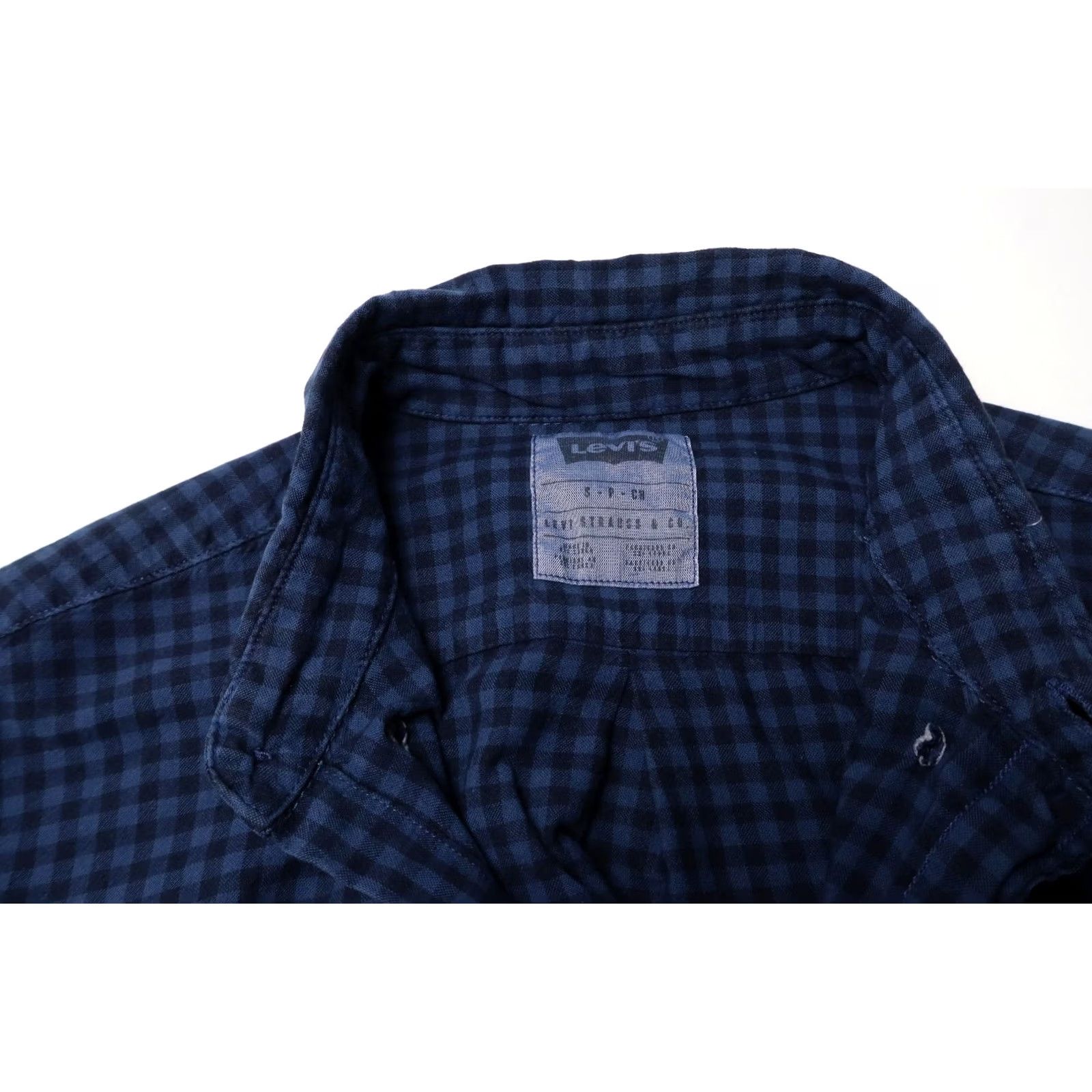 Levi's LEVI'S Shirt Men's SMALL Blue Check Button-Down Pocket Shirt Size US S / EU 44-46 / 1 - 7 Thumbnail