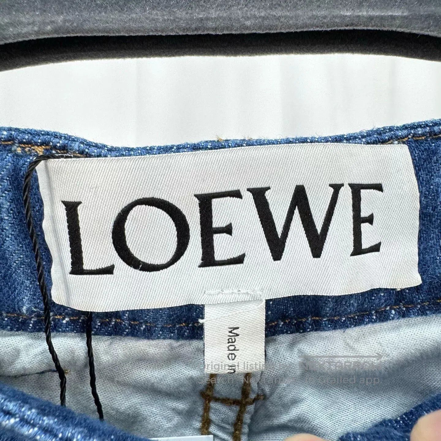 Loewe Loewe Lion Print Letter Leather Patch Jeans. Size US 32 / EU 48 - 6 Thumbnail