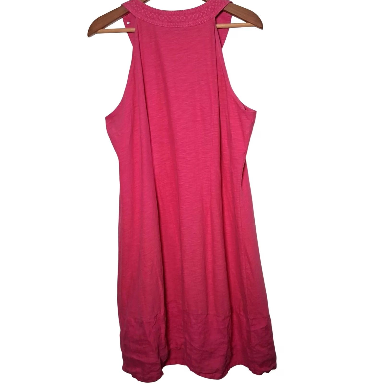 Tommy Bahama Tommy Bahama Pink Embroidered Sundress Knit Linen Trim Dress XL Womens Size XL / US 12-14 / IT 48-50 - 2 Thumbnail