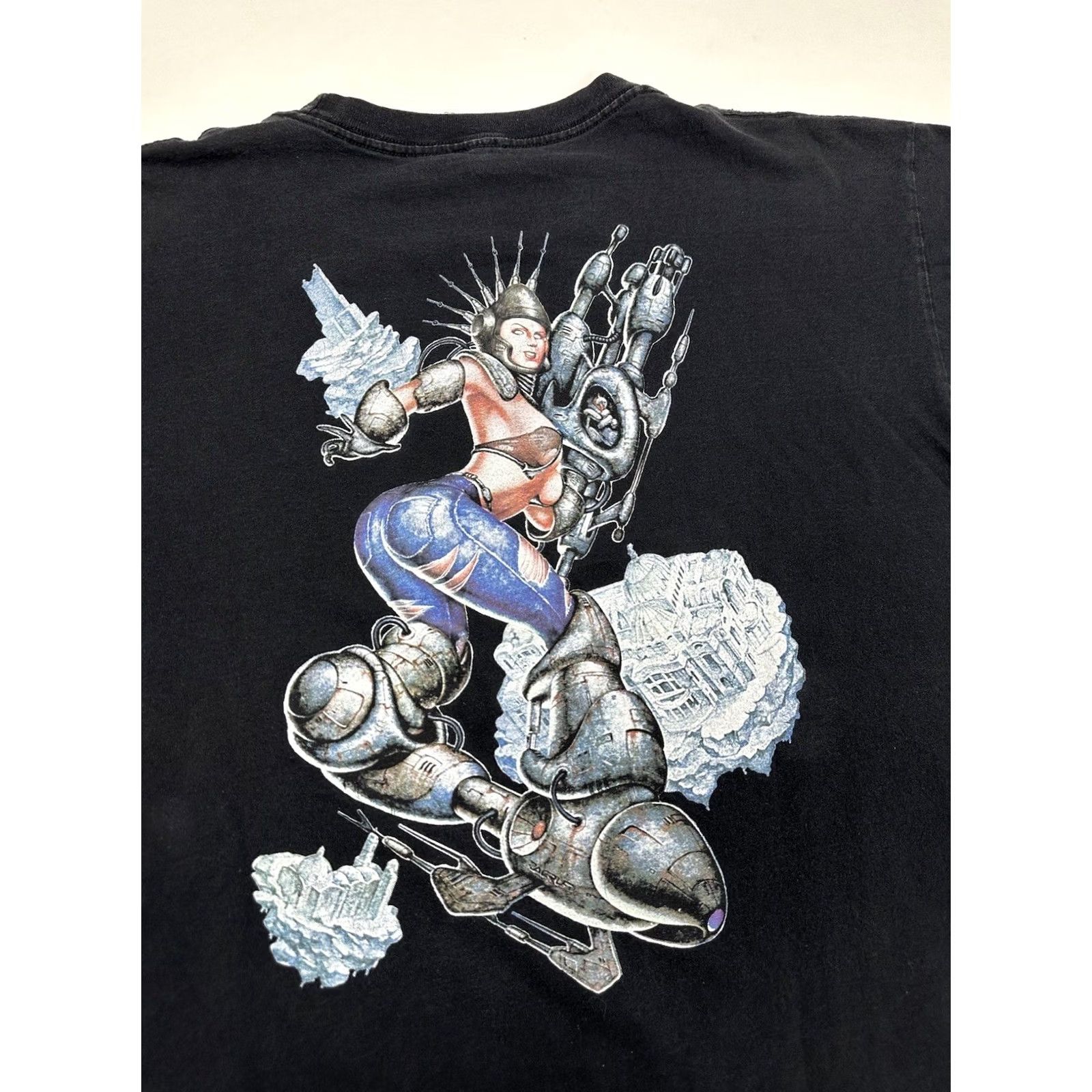 Vintage VINTAGE Clabeck 1998 Mecyf International 4th Science Fiction and Fantasy Comics Convention Tee Shirt Black XL Men Size US XL / EU 56 / 4 - 3 Thumbnail