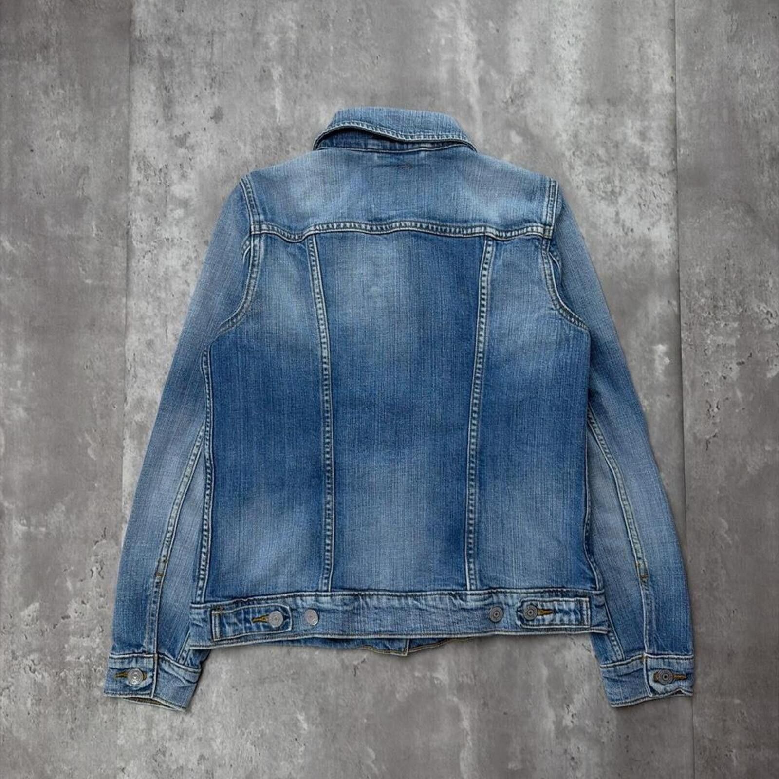 Levi's Y2K Light Wash Levi’s Grunge Trucker Bomber Denim Jacket Size S / US 4 / IT 40 - 6 Thumbnail