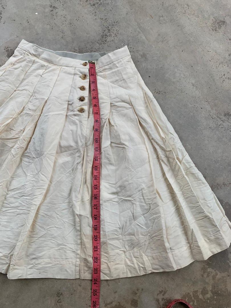 Designer × Margaret Howell × Vintage Margaret Howell Button Midi Skirt Size 27" / US 4 / IT 40 - 7 Thumbnail