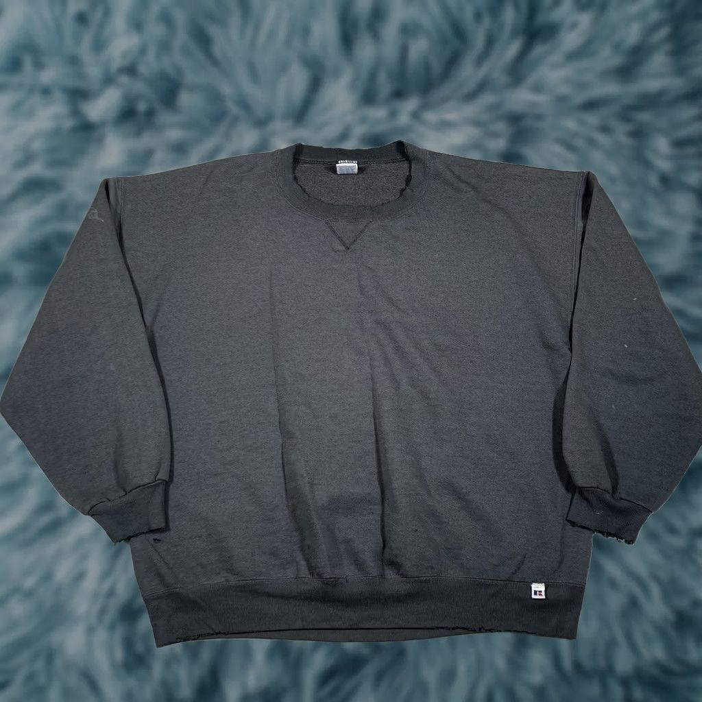 Russell Athletic VINTAGE Russell Athletic Sweatshirt 2XL Gray Men's Heavyweight 90s Made in USA Size US XXL / EU 58 / 5 - 1 Thumbnail