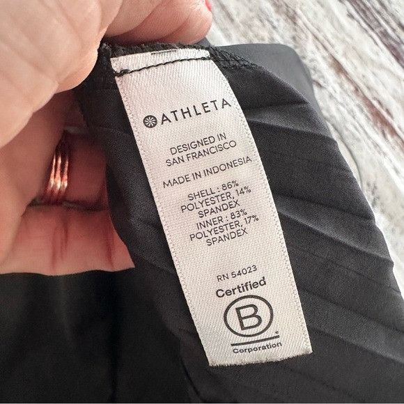 Athleta Athleta Women’s Backspin Tennis Skirt Skort Pleated Black Size 28" / US 6 / IT 42 - 8 Thumbnail