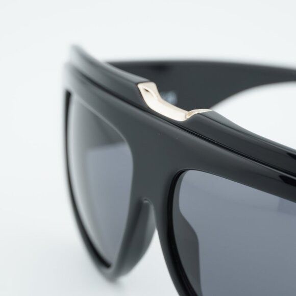 Max Mara Max Mara ORSOLA MM0083 01A Sunglasses Shiny Black Shield Size ONE SIZE - 9 Thumbnail