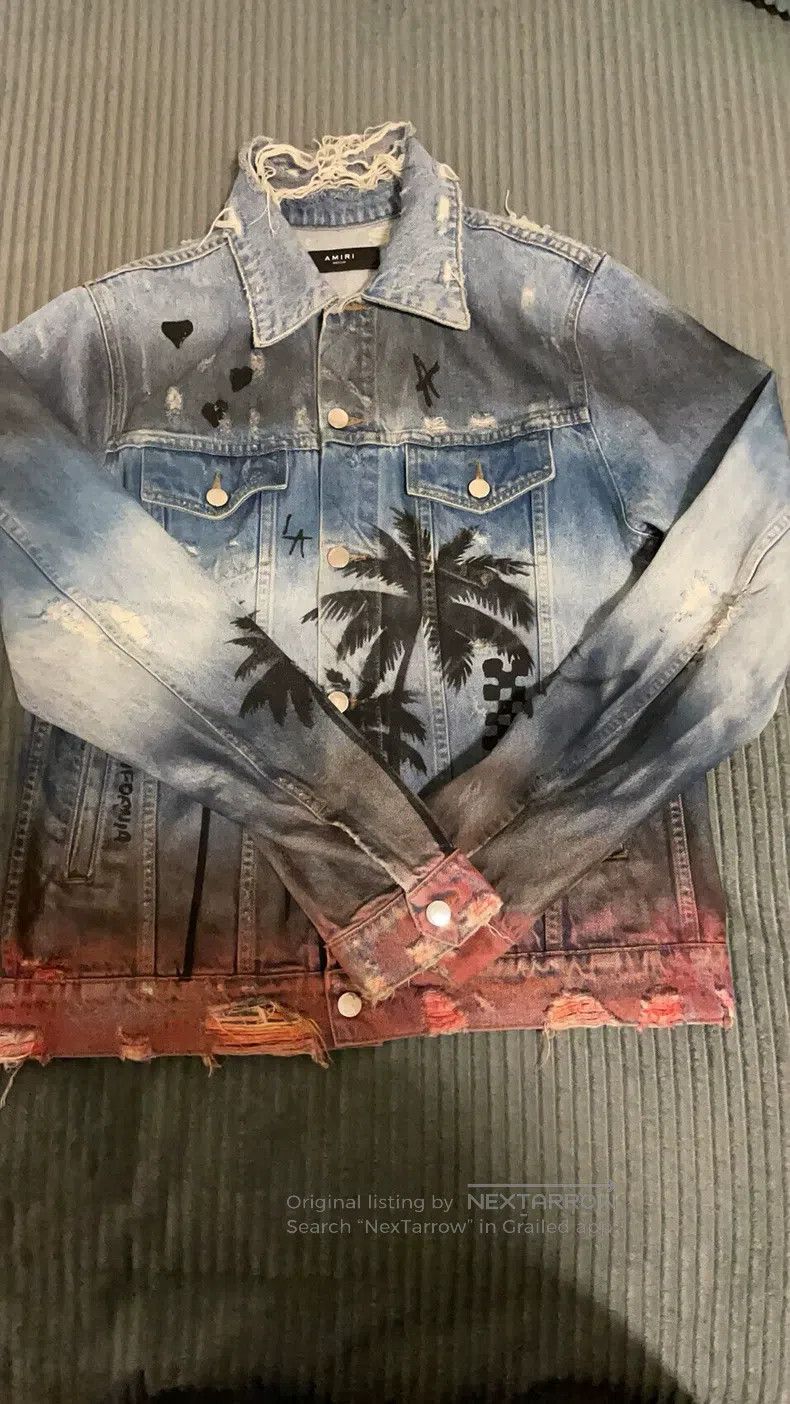 Amiri Amiri Coconut Tree Rendered Destroyed Jacket Size US M / EU 48-50 / 2 - 1 Thumbnail