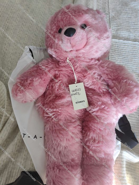 Vetements Vetements Pink Teddy Bear Backpack Grailed