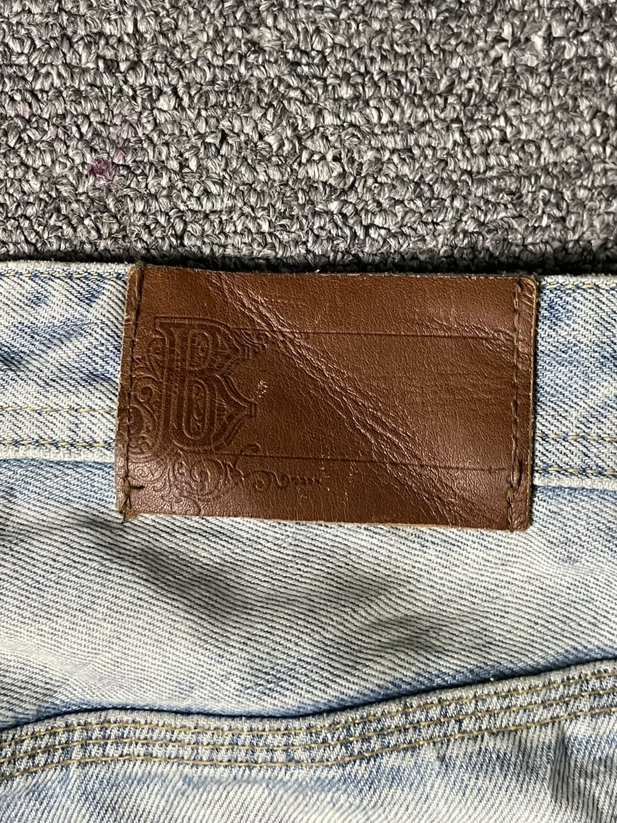 Japanese Brand × Vintage Vintage BANKROBBER Straight Cut Ripped Jeans (91) Size US 33 - 16 Thumbnail