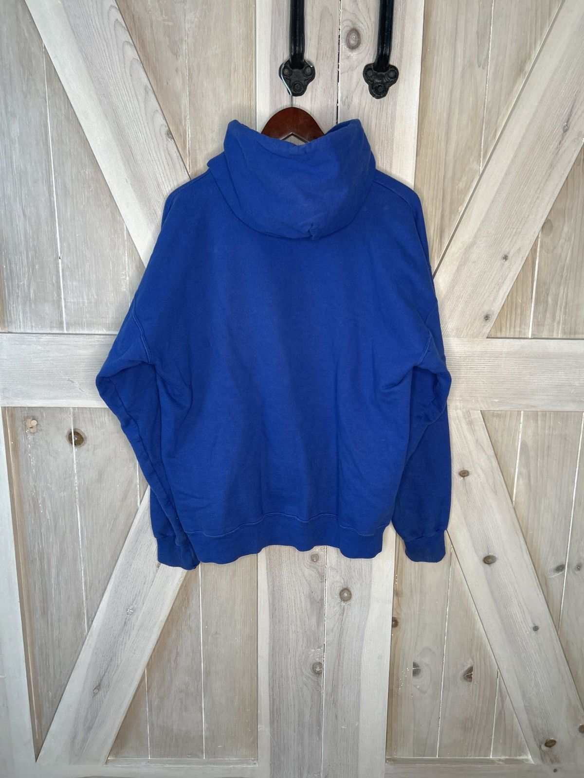 Vintage Vintage Blank Blue Hoodie Size US L / EU 52-54 / 3 - 2 Thumbnail