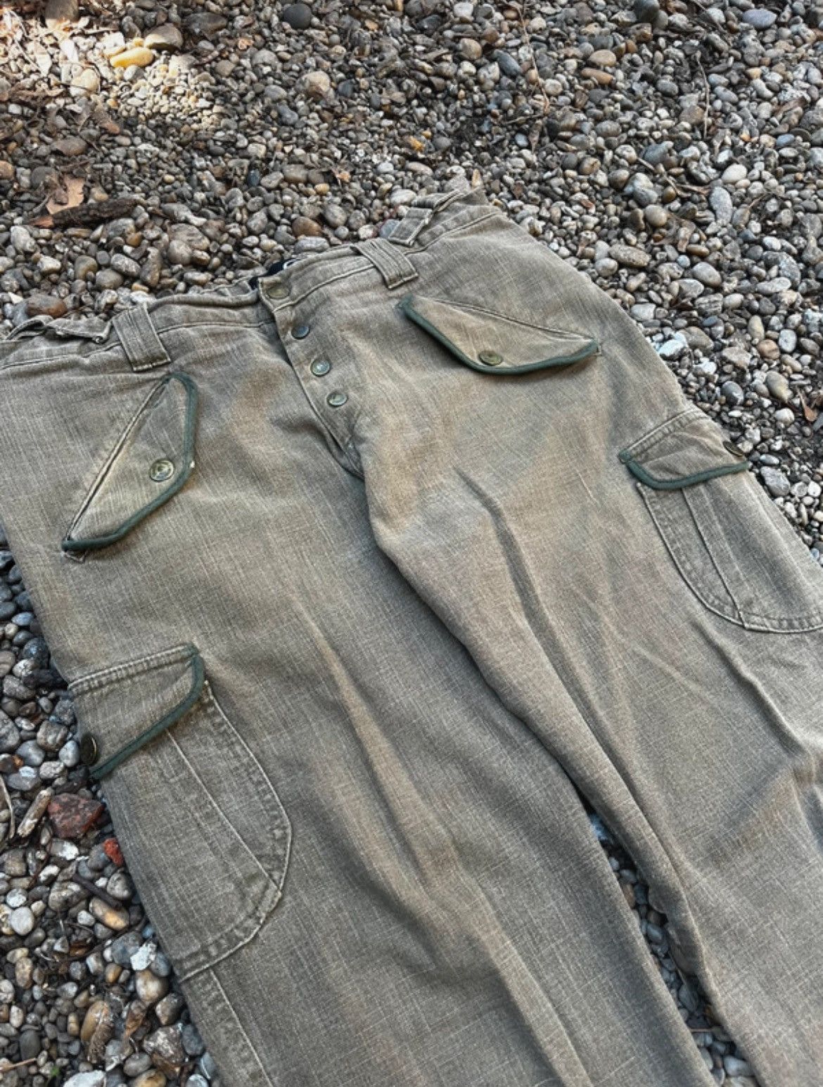 Dolce & Gabbana × Vintage AW2004 Dolce & Gabbana Grey Army Cargo Pants Size US 32 / EU 48 - 4 Thumbnail