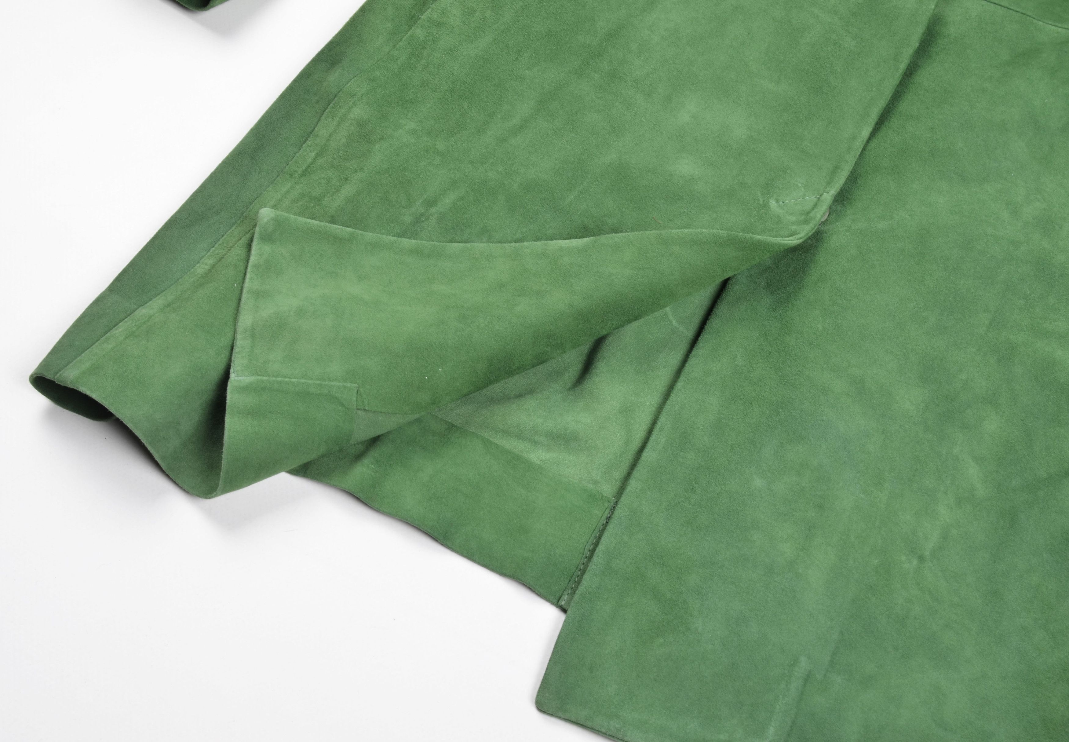 Herno Herno Lamb Leather Green Long Sleeve Coat Size M / US 6-8 / IT 42-44 - 6 Thumbnail