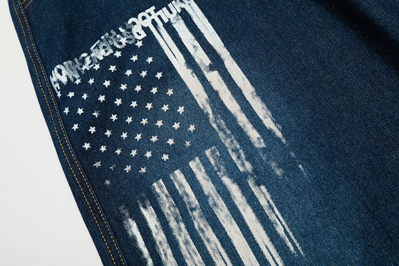 Jean American Vintage Washed & Distressed Straight-Leg Jeans Size US 32 / EU 48 - 4 Thumbnail