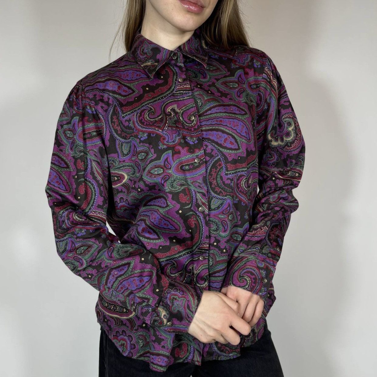 Polo Ralph Lauren Vintage Y2K Polo Ralph Lauren Abstract Style Shirt Retro Size XL / US 12-14 / IT 48-50 - 2 Thumbnail