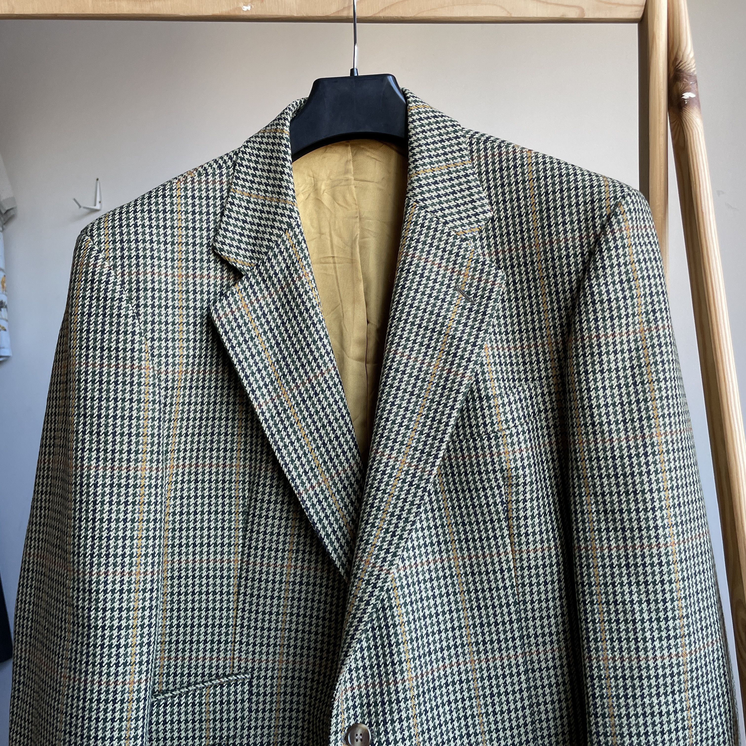 Other Brook Taverner Vintage Houndstooth Tweed Sport Coat Blazer Size 44R - 4 Thumbnail