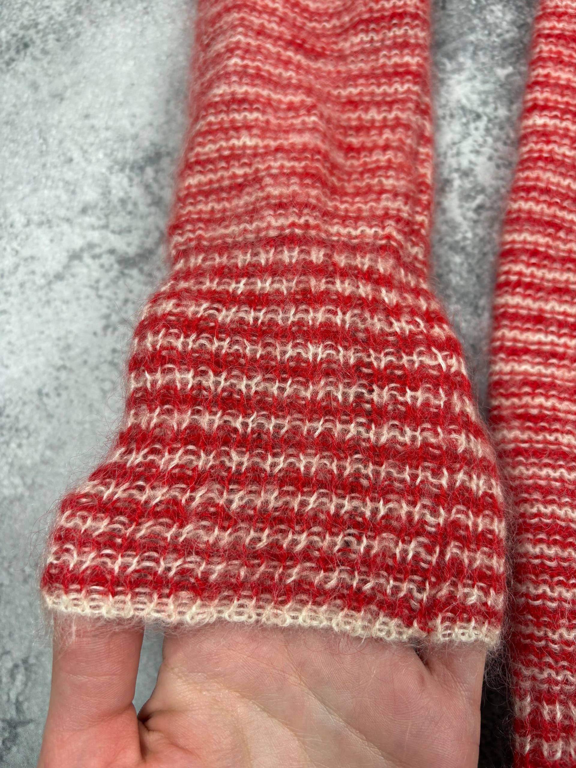 Isabel Marant Etoile Isabel Marant Etoile Striped Sweater in Red Mohair Dark red Size M / US 6-8 / IT 42-44 - 3 Thumbnail