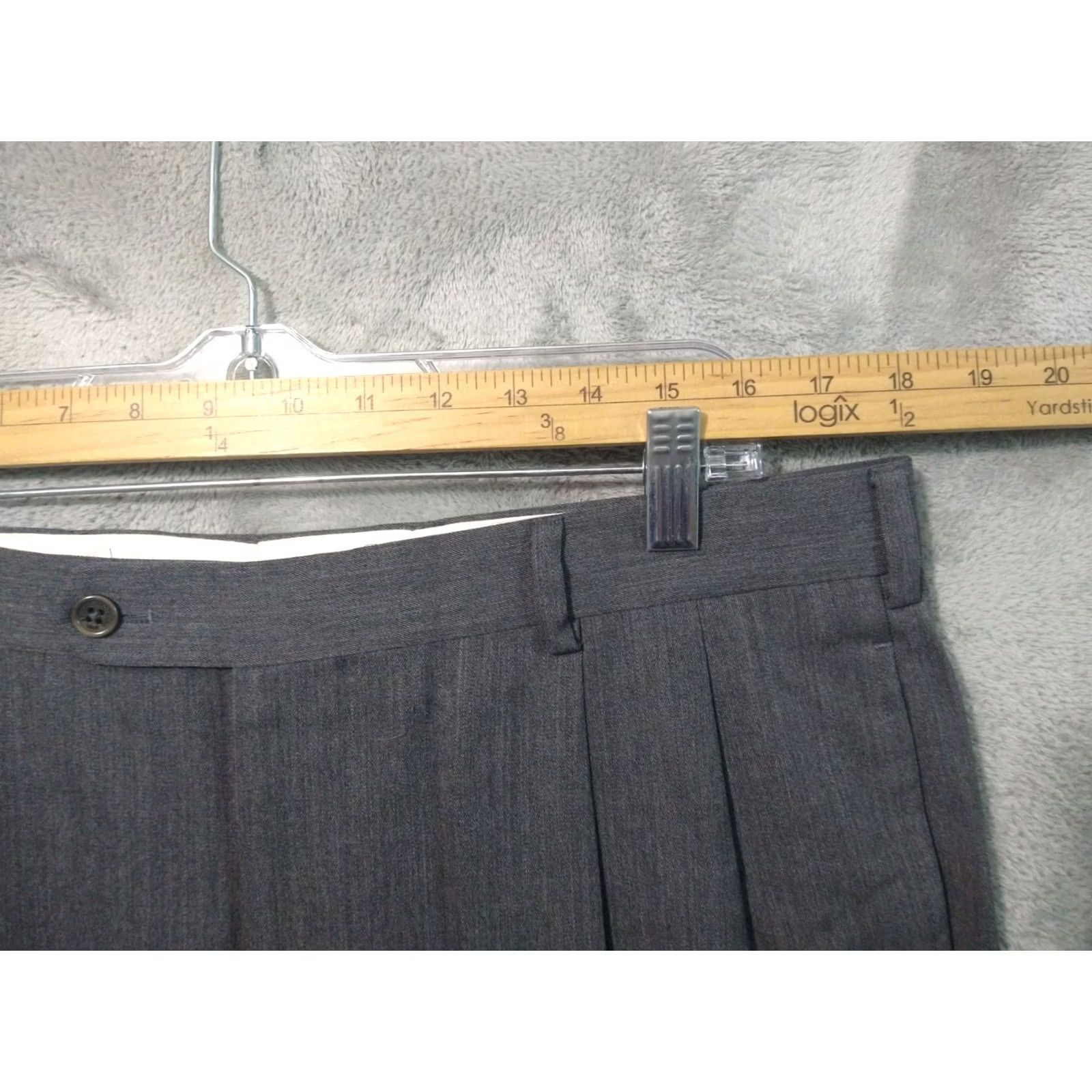 Brooks Brothers Brooks Brothers Pants Mens 37x32 Gray Wool Madison Fit Pleated Dress Lot of 2 Size US 37 - 3 Thumbnail