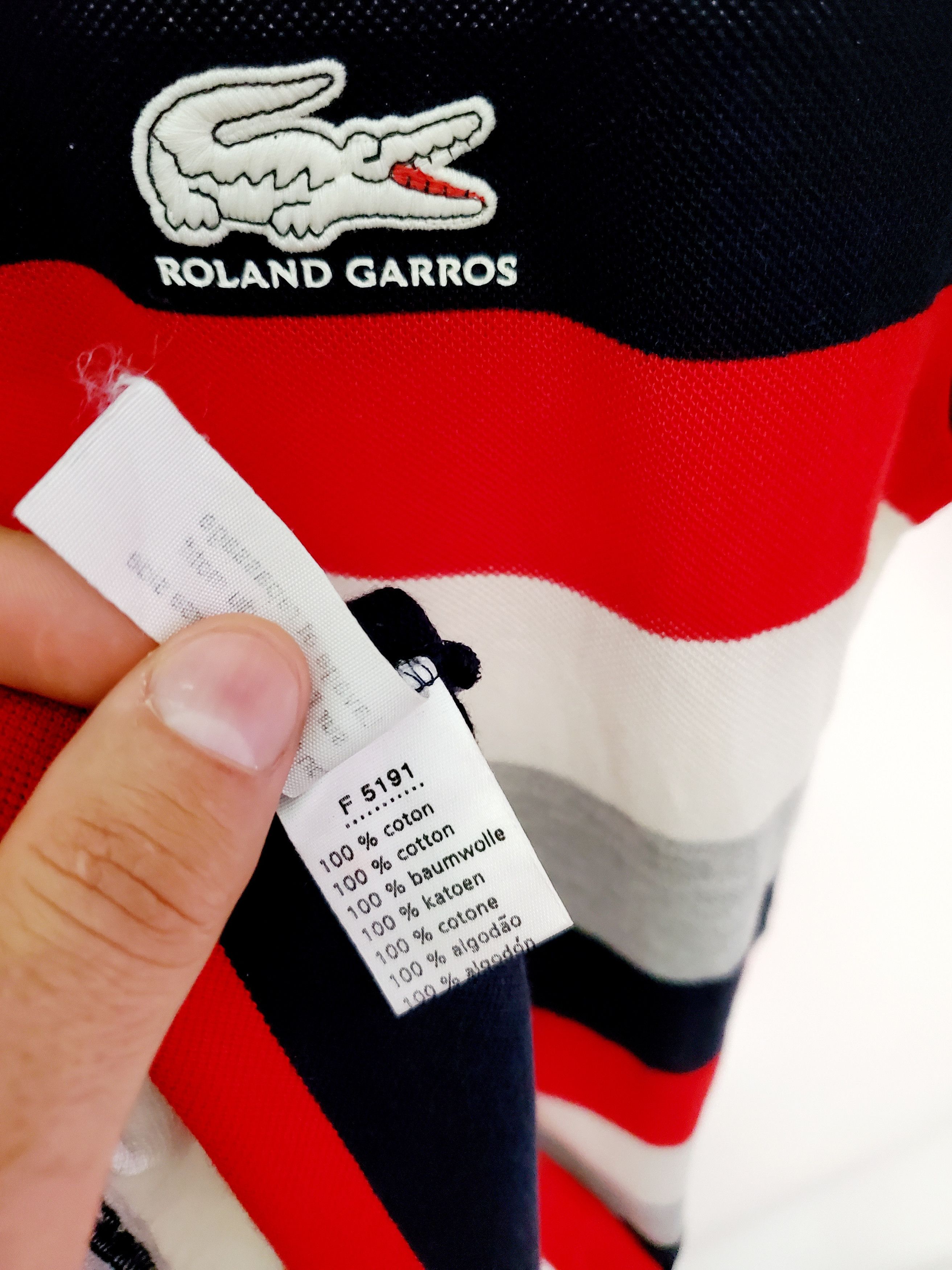 Lacoste × Vintage Lacoste x Roland Garros Tennis Polo Shirt ideal conditio S,M Size US S / EU 44-46 / 1 - 6 Thumbnail