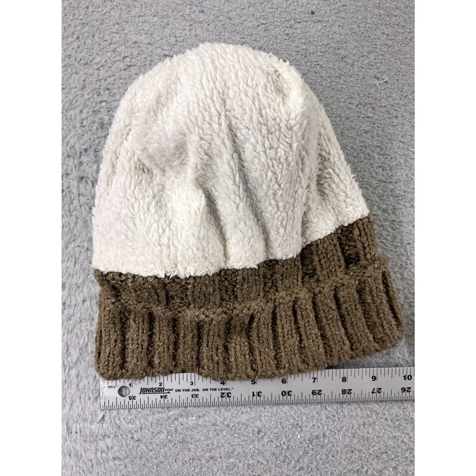 Vintage Unbranded Beanie Hat Adult One Size Brown Knit Acrylic Poly Lined Ski Pom Size ONE SIZE - 6 Thumbnail