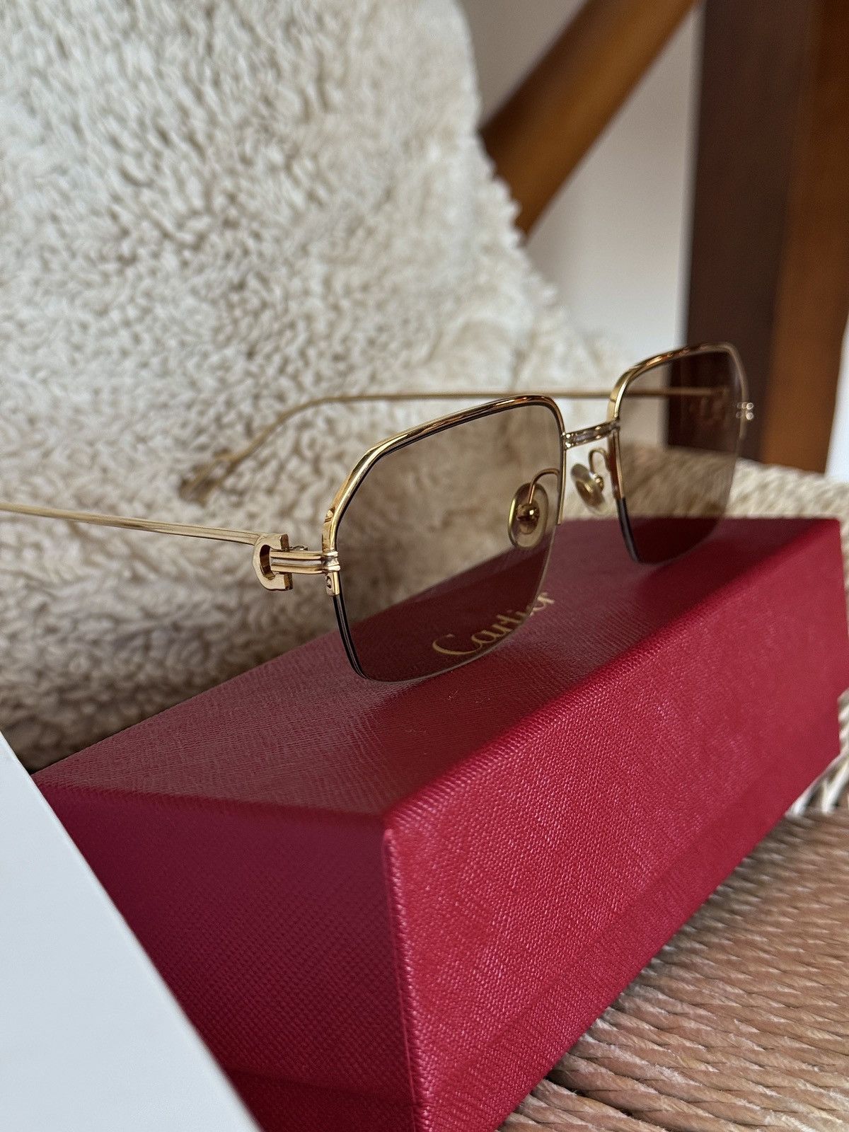 Cartier Cartier Sunglasses Première de Cartier – CT01140 (003) Size ONE SIZE - 8 Thumbnail